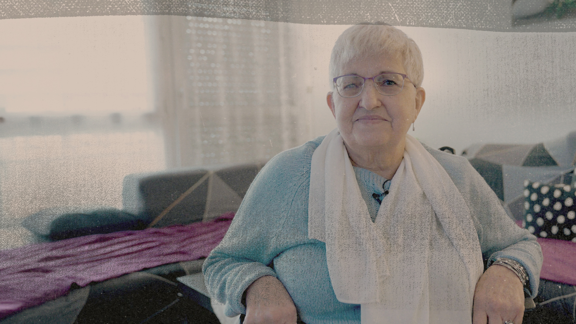 Louisette, aged 81, is bound to her wheelchair and her flat